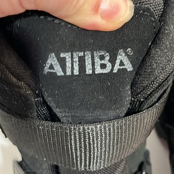 Attiba Black Tall Snow Boots Velcro Men’s 8 or Women’s 10 EU Size 43 Above Ankle - Picture 6 of 15